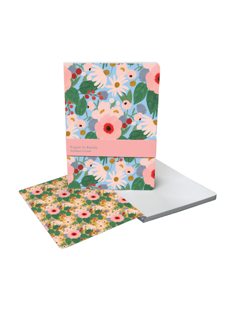 Roger La Flowers A5 Softback Journal - Zjoosh