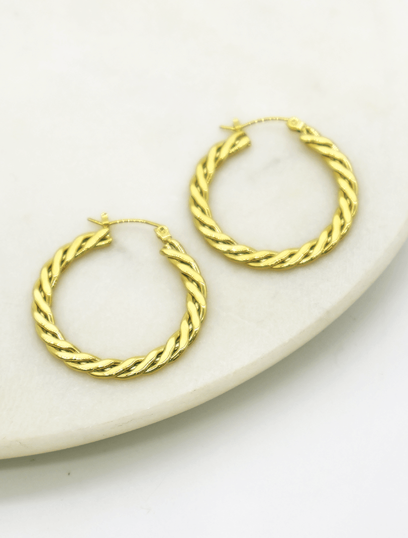 Rope Hoops Gold Large - Zjoosh