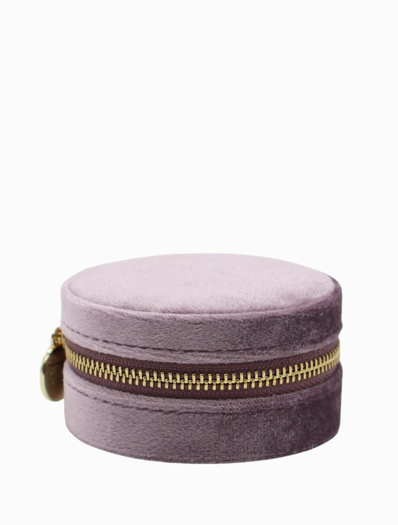 Round Jewellery Case Lilac