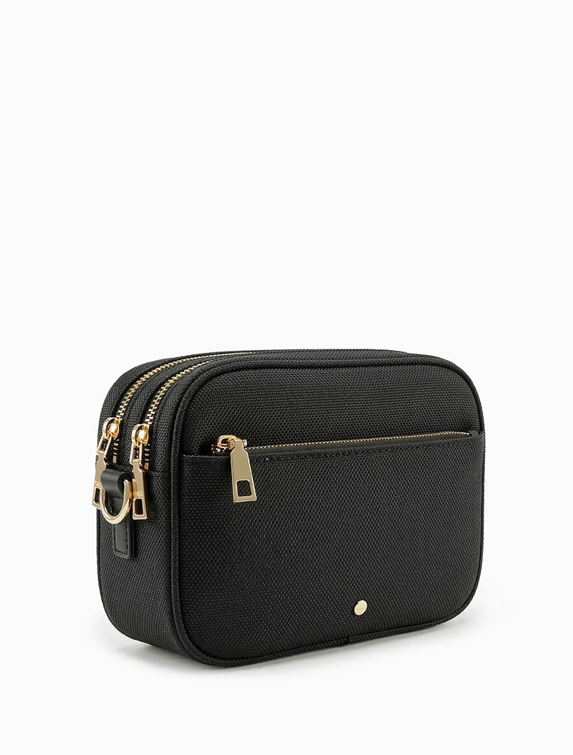 Ruby London Canvas Cross Body Bag Black - Zjoosh
