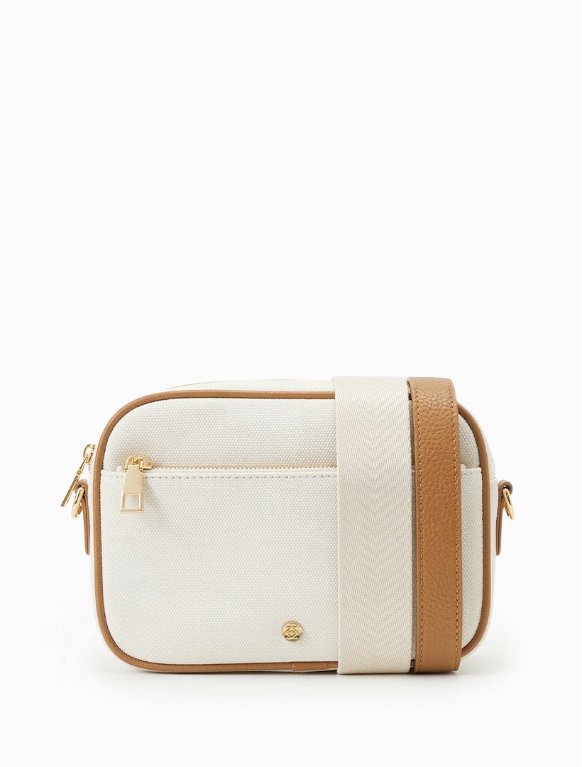 Ruby London Canvas Cross Body Bag Ecru - Zjoosh