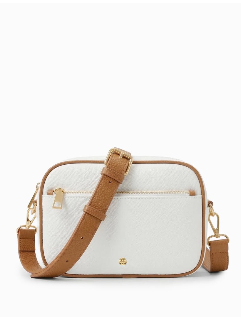 Ruby London Canvas Cross Body Bag Ecru - Zjoosh