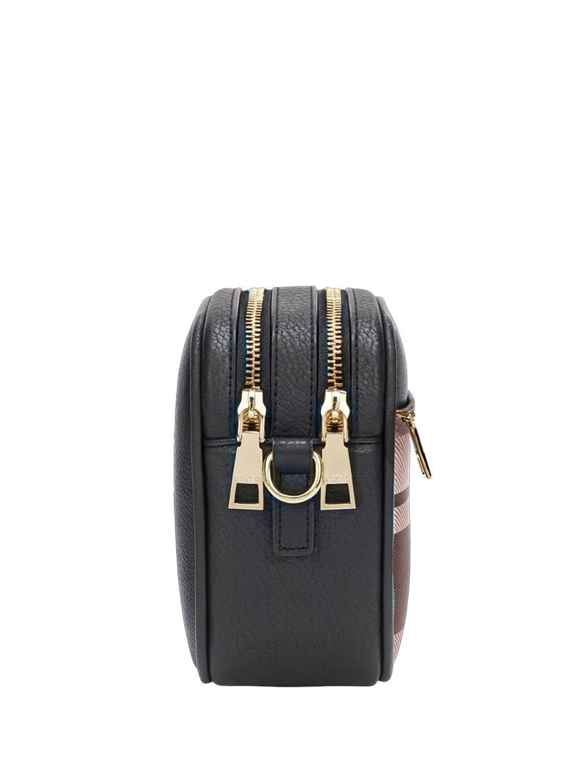 Ruby London Check Cross Body Bag Navy - Zjoosh