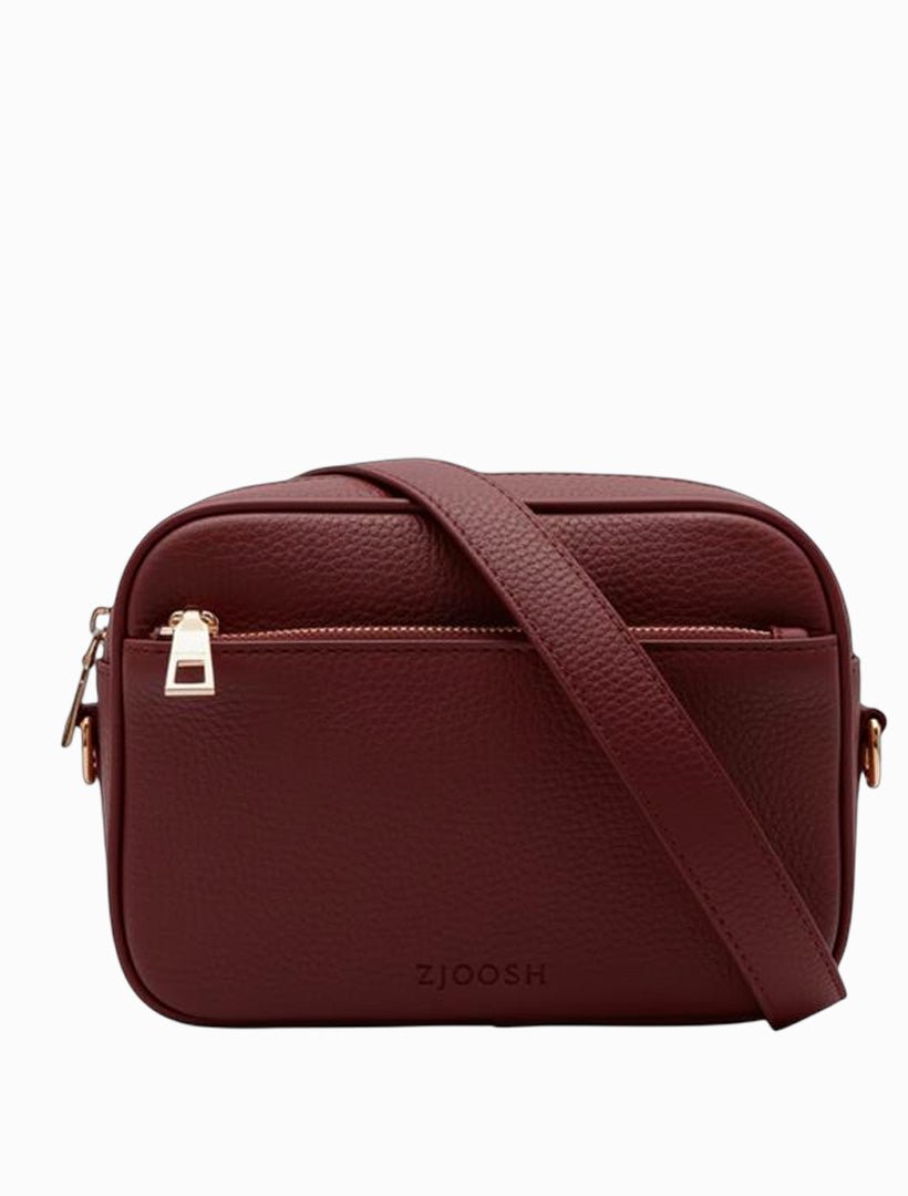 Ruby London Cross Body Bag Burgundy - Zjoosh