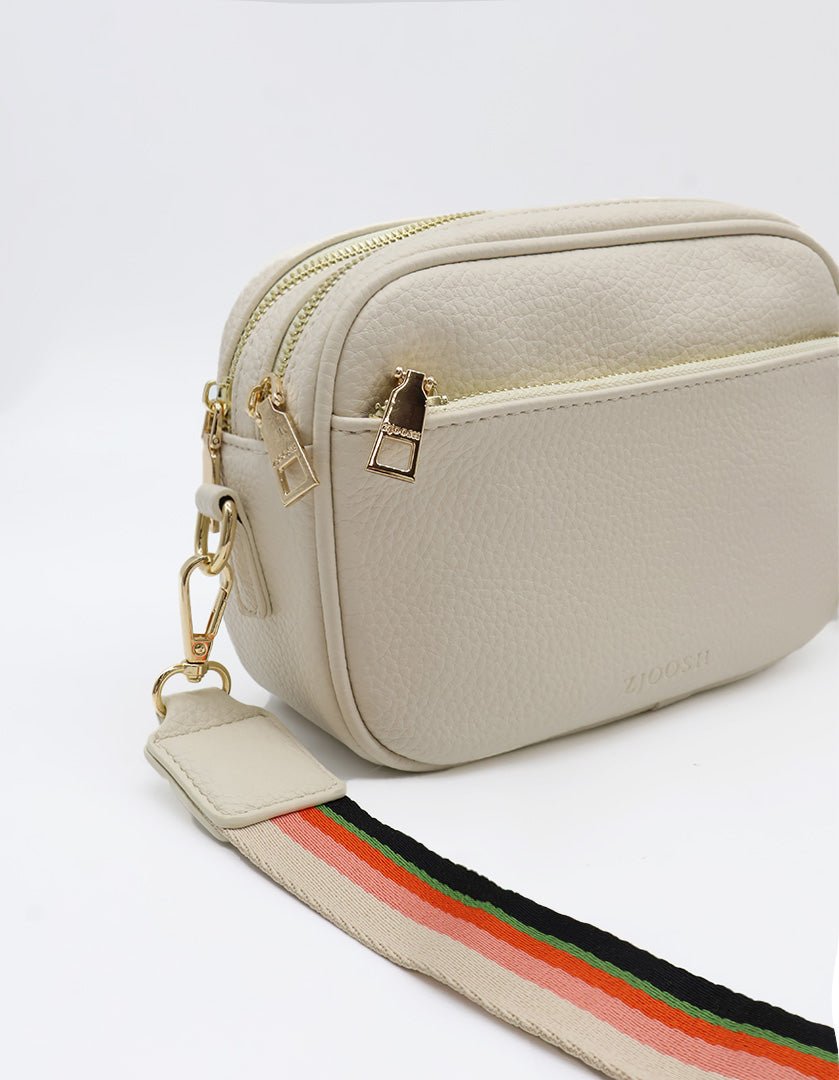 Ruby London Cross Body Bag Ecru - Zjoosh