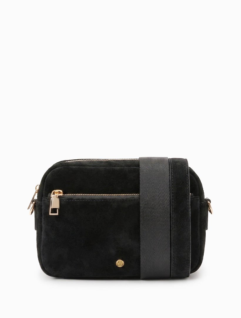 Ruby London Eco Suede Cross Body Bag Black - Zjoosh