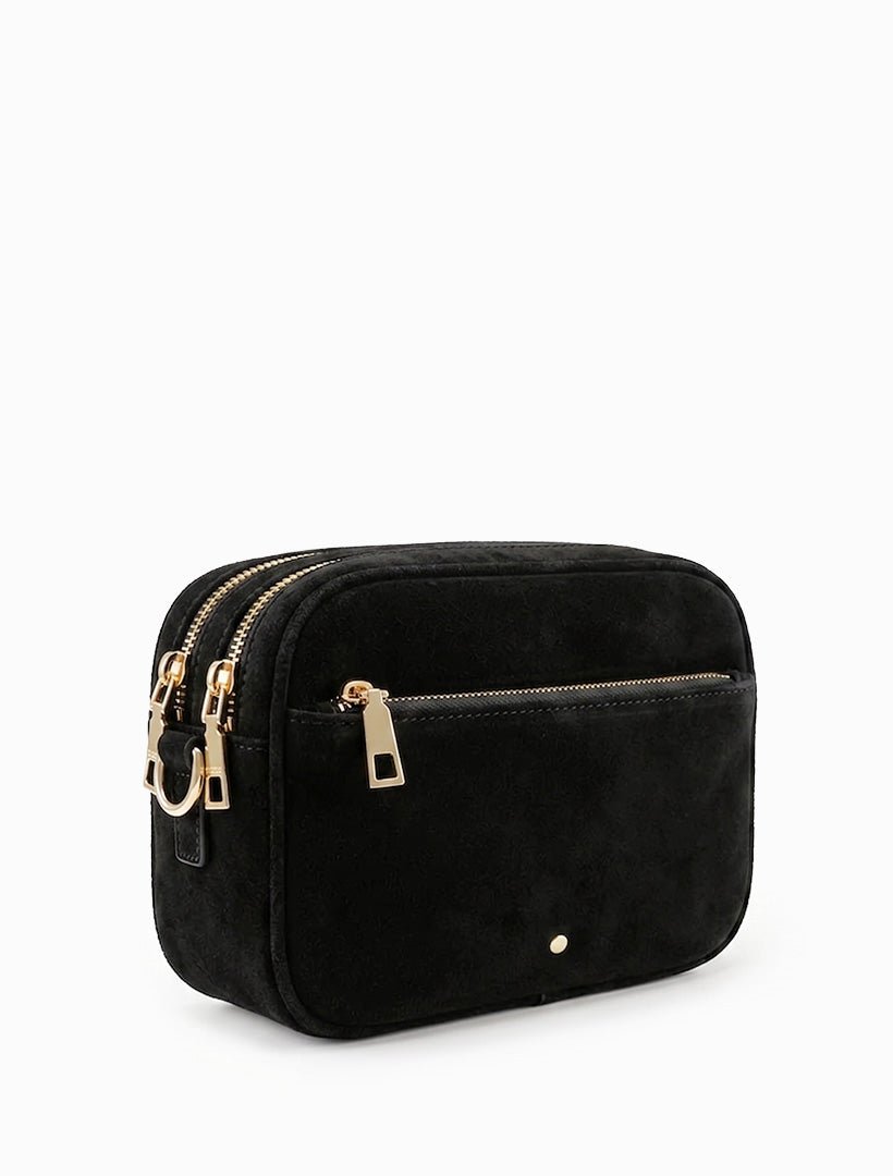 Ruby London Eco Suede Cross Body Bag Black - Zjoosh