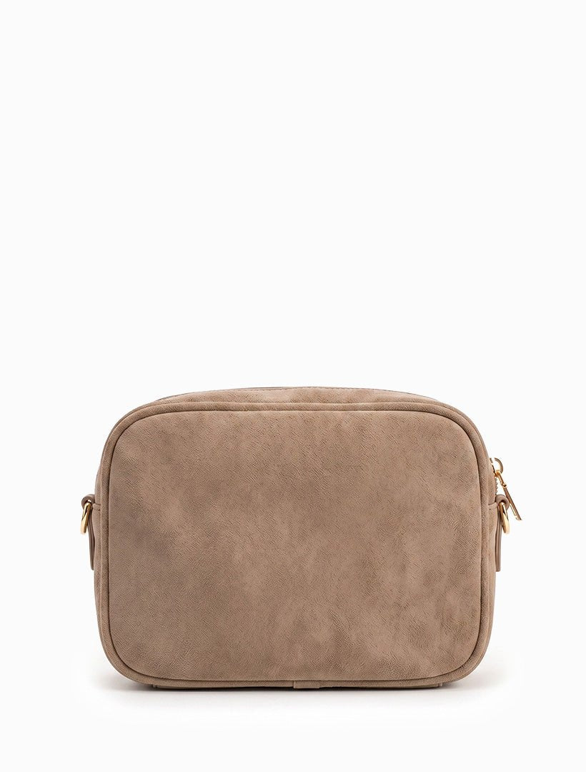 Ruby London Eco Suede Cross Body Bag Tan - Zjoosh
