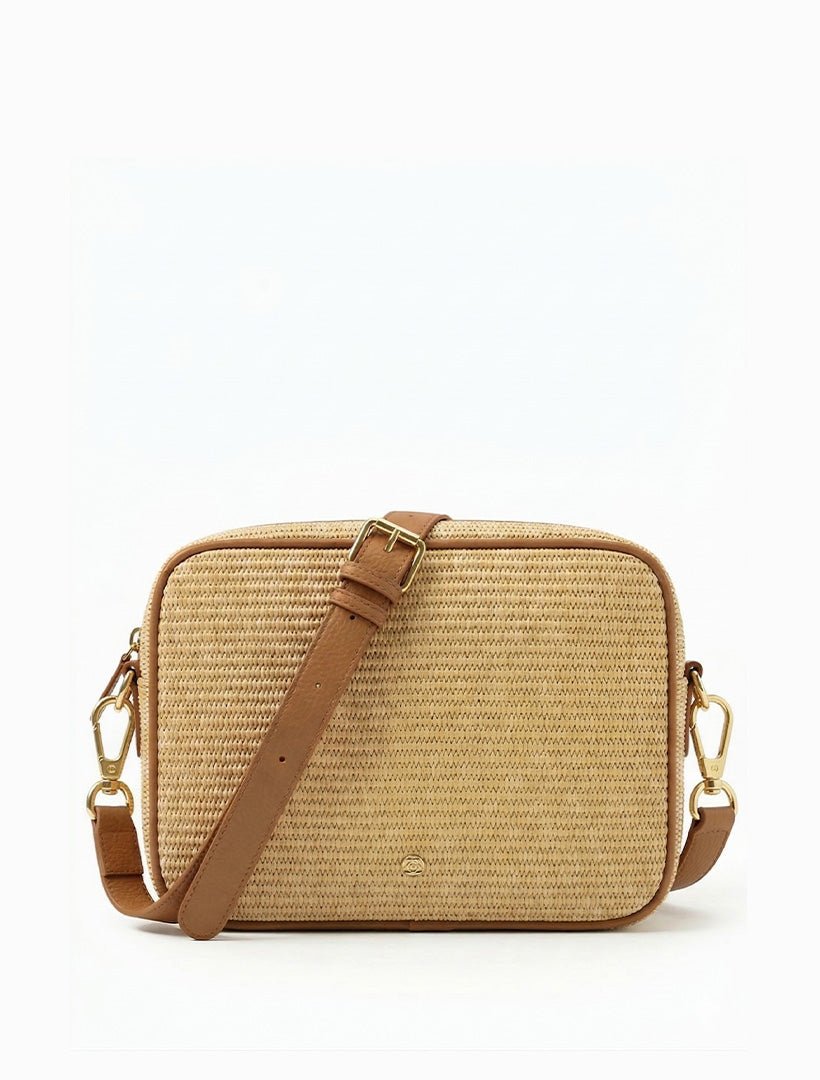 Ruby Palma Stud Cross Body Bag Tan - Zjoosh