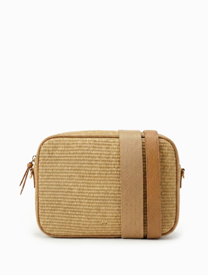 Ruby Palma Stud Cross Body Bag Tan - Zjoosh