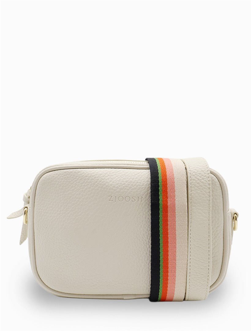 Ruby Sports Cross Body Bag Ecru - Zjoosh