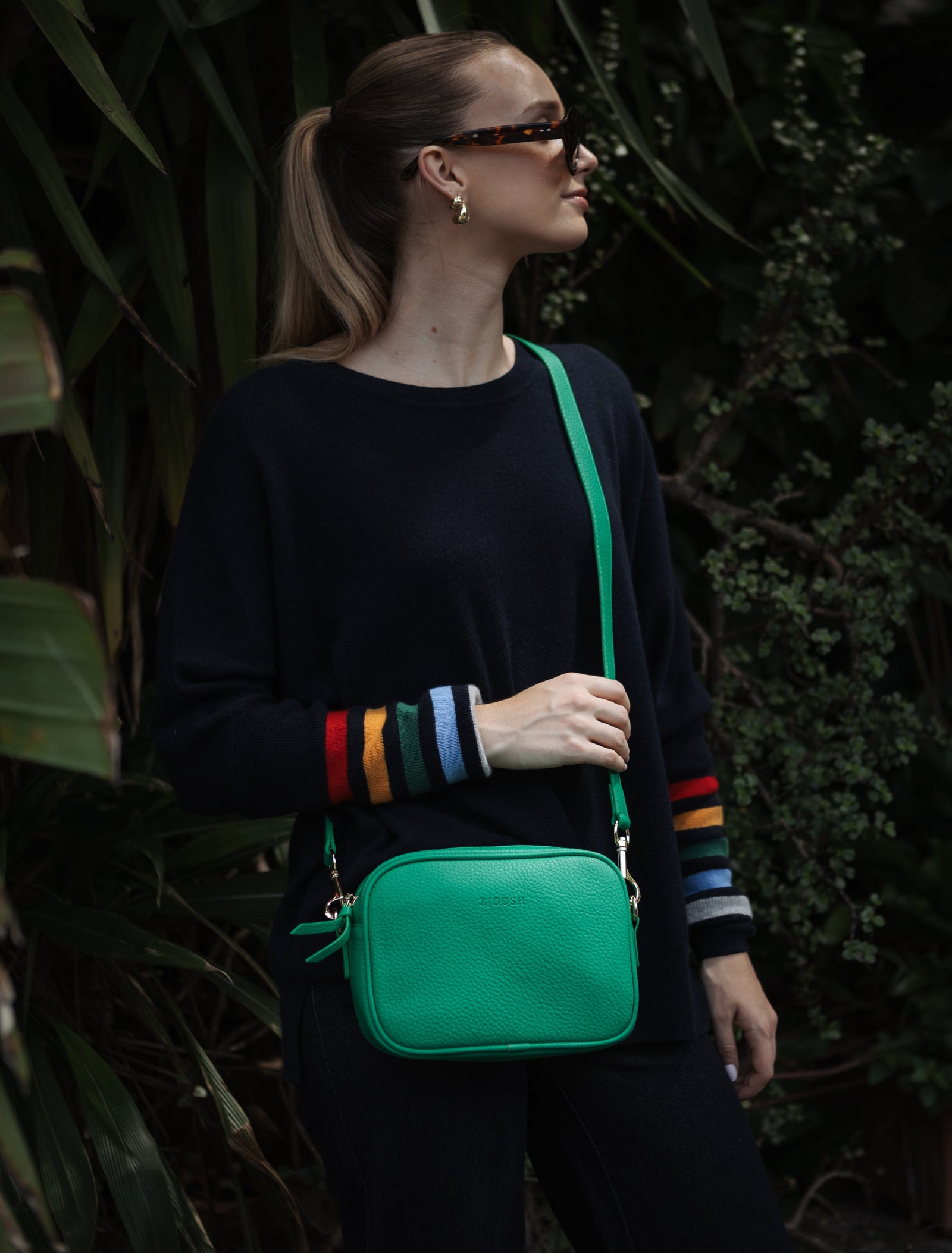 Ruby Sports Cross Body Bag Emerald - Zjoosh