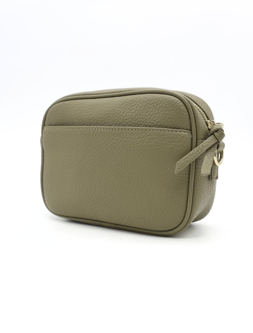 back view khaki cross body bag from zjoosh