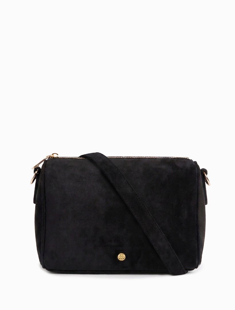Rumi Eco Suede Bag Black - Zjoosh