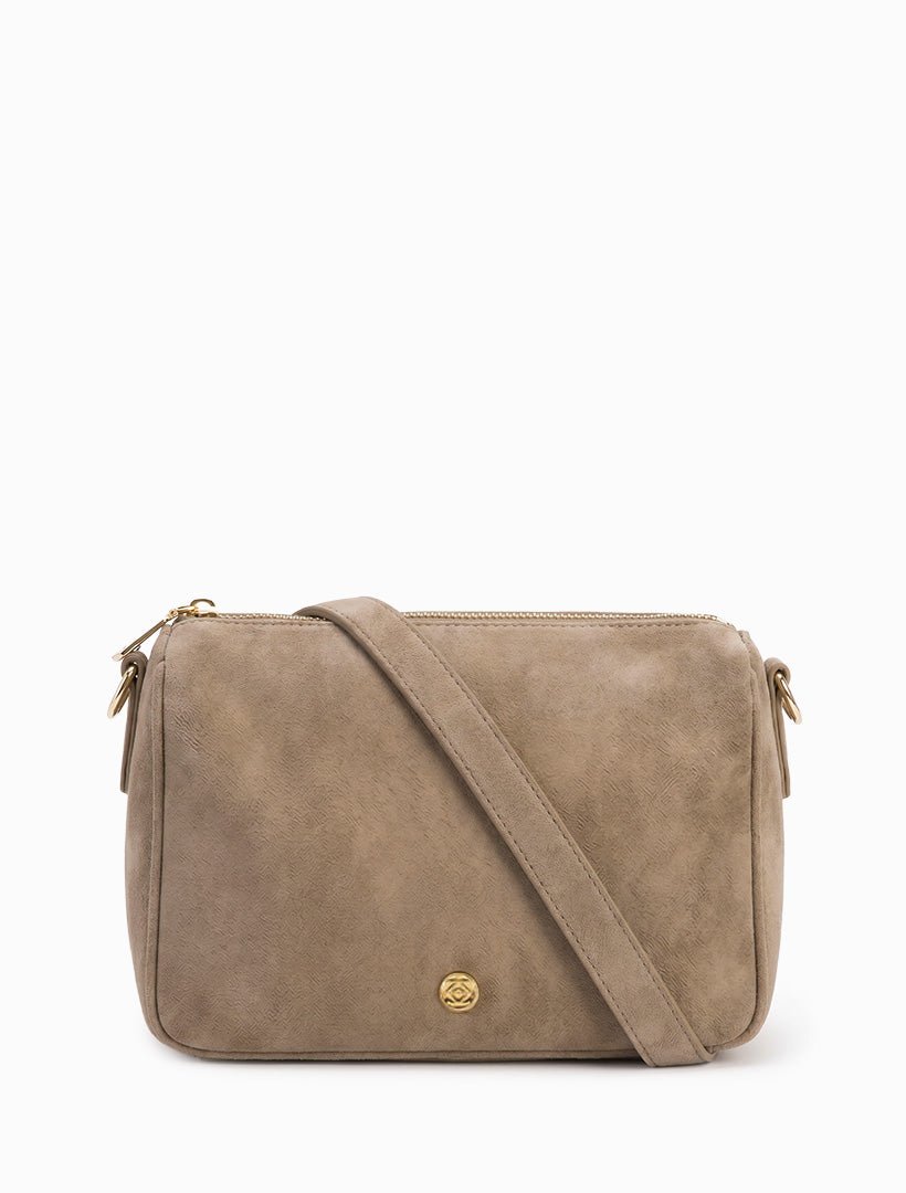 Rumi Eco Suede Bag Tan - Zjoosh