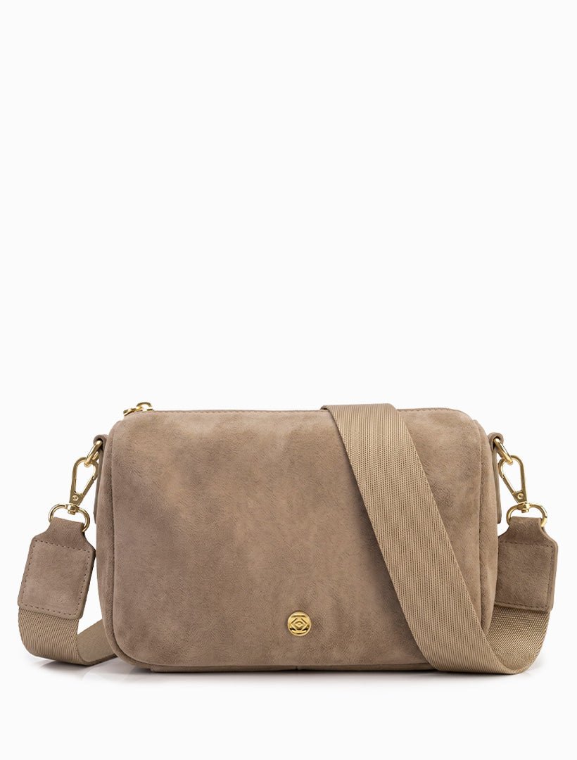 Rumi Eco Suede Bag Tan - Zjoosh