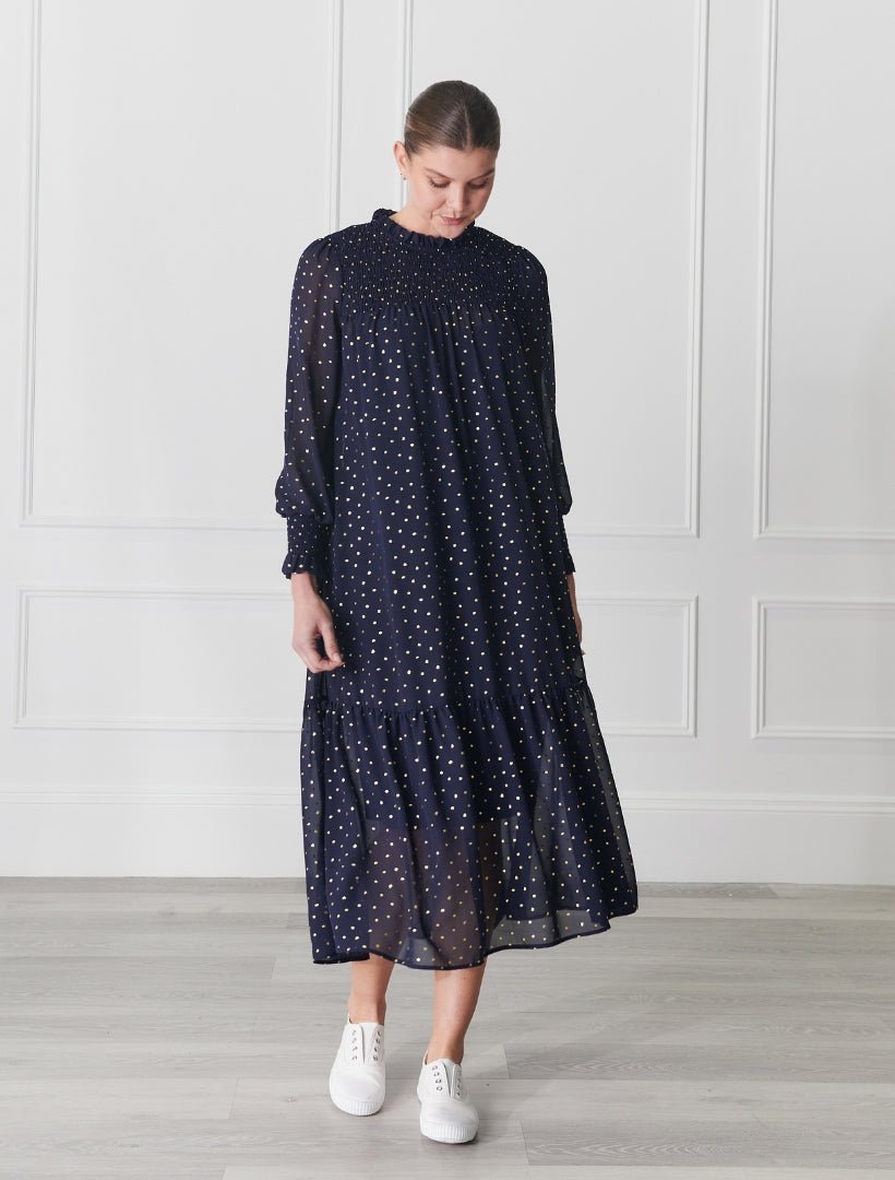 Sally Dress Navy - FINAL SALE - Zjoosh