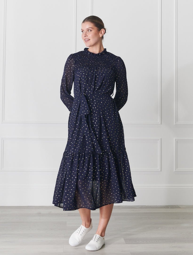 Sally Dress Navy - FINAL SALE - Zjoosh