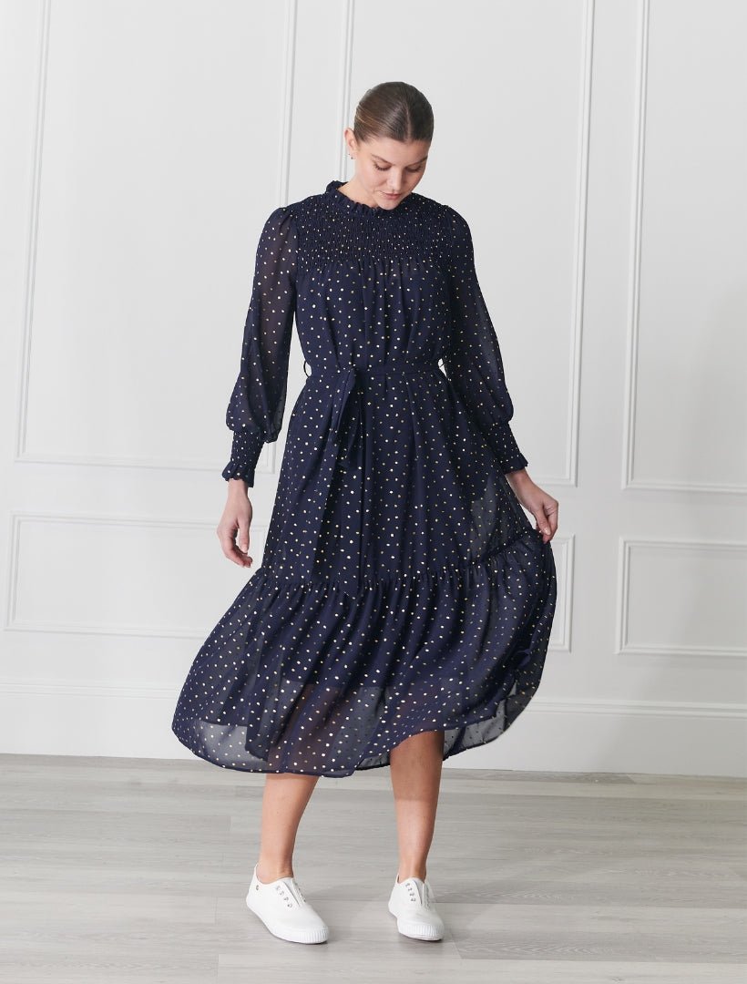Sally Dress Navy - FINAL SALE - Zjoosh