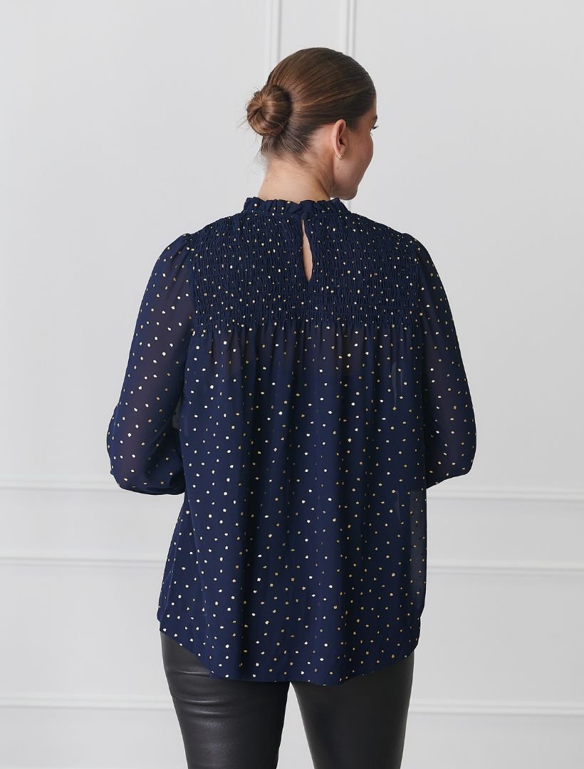 Sally Top Navy - FINAL SALE - Zjoosh