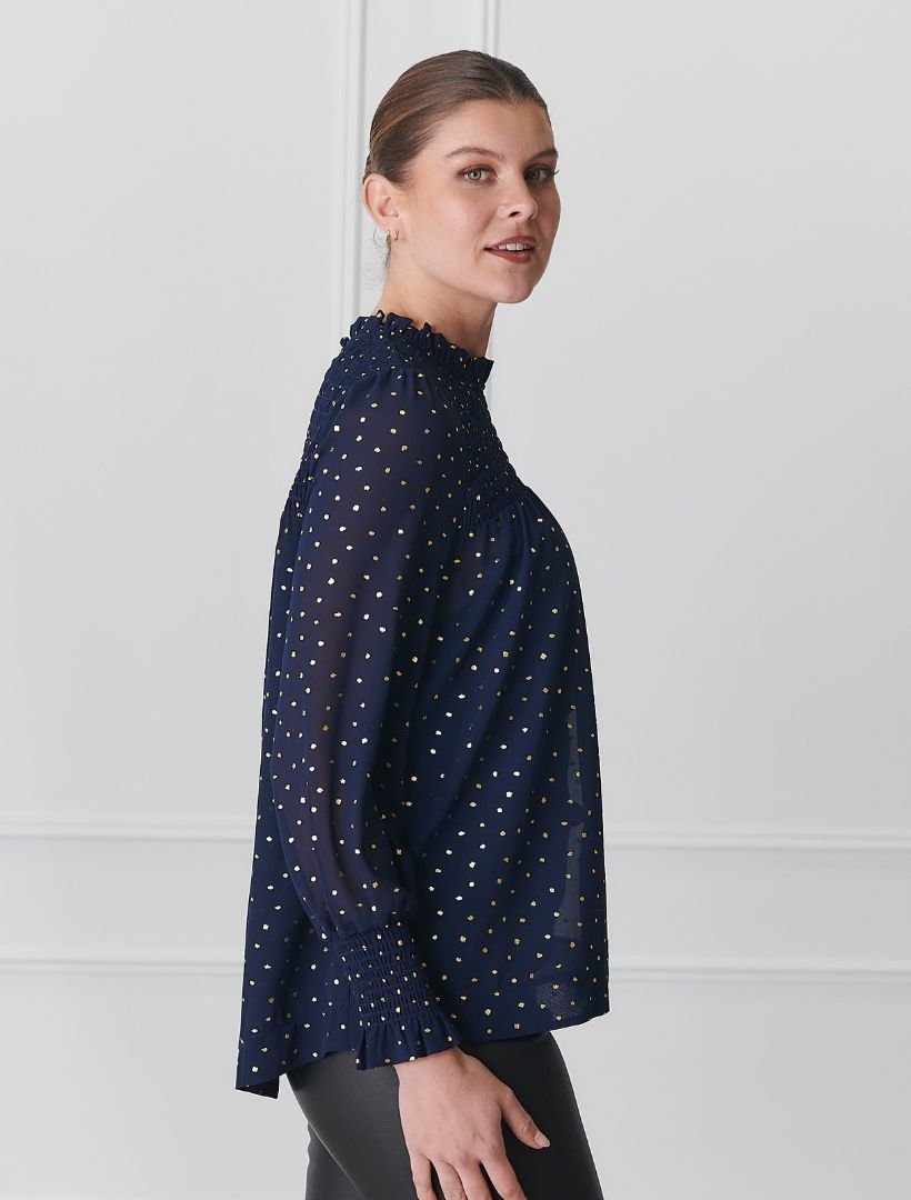 Sally Top Navy - FINAL SALE - Zjoosh
