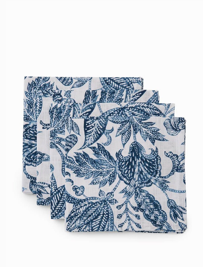 Samara Napkin Set of 4 Dark Blue - Zjoosh