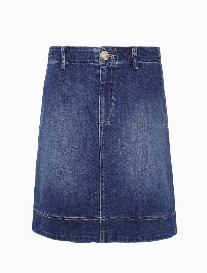 Sapphire Cargo Denim Skirt Indigo - Zjoosh