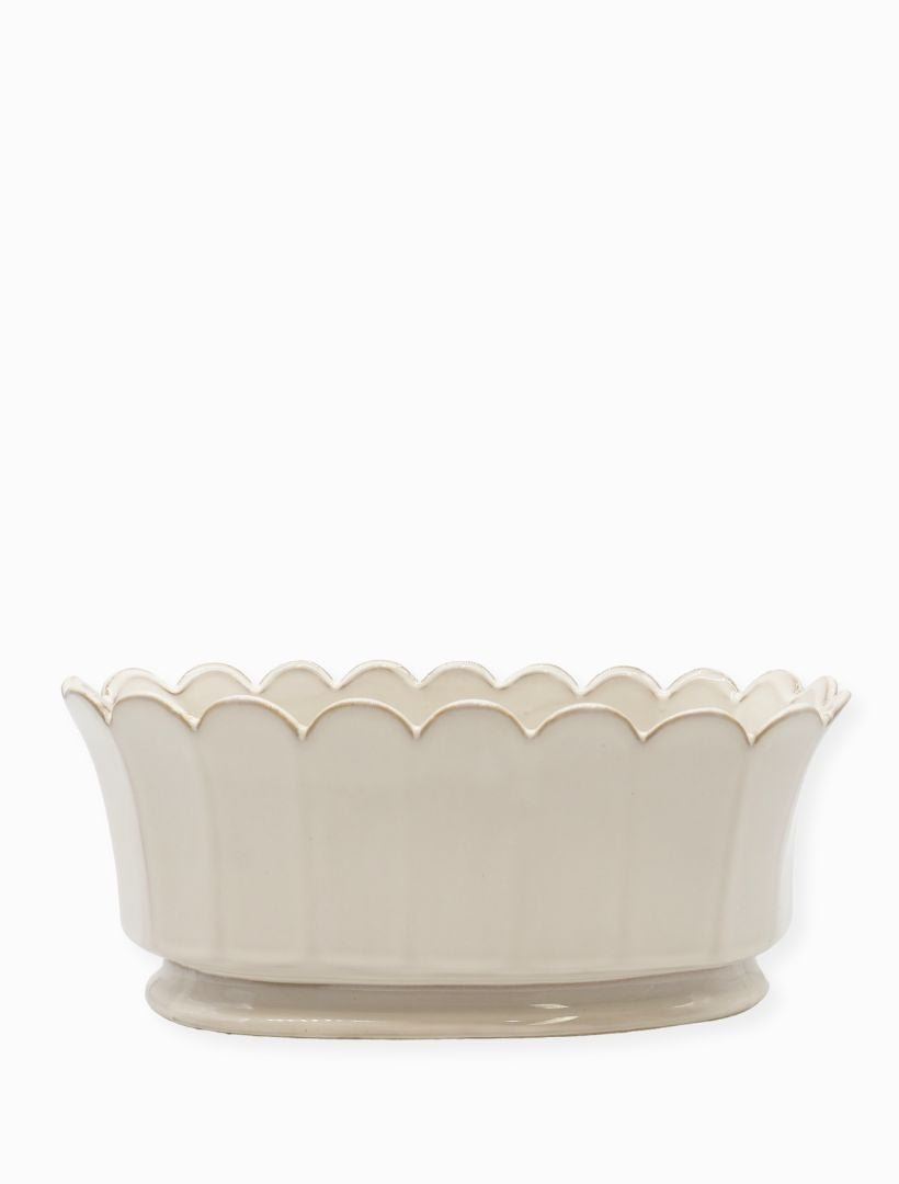 Scallop Planter White - Zjoosh