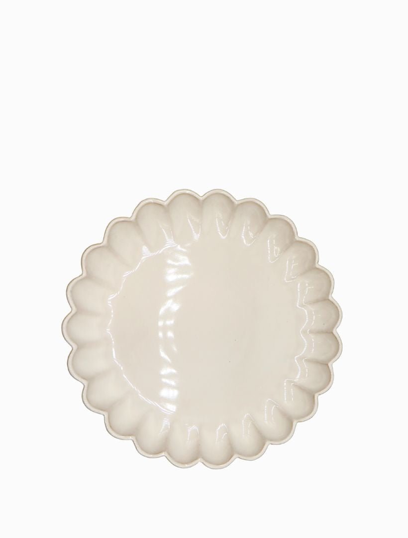 Scallop Platter White Medium - Zjoosh