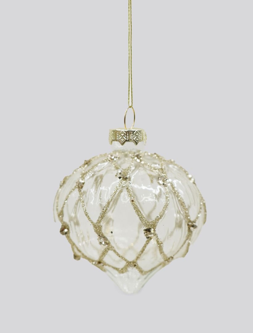 Scalloped Teardrop Bauble Clear - FINAL SALE - Zjoosh