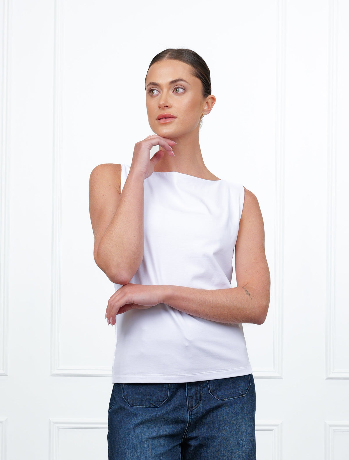 Shell Top White - Zjoosh