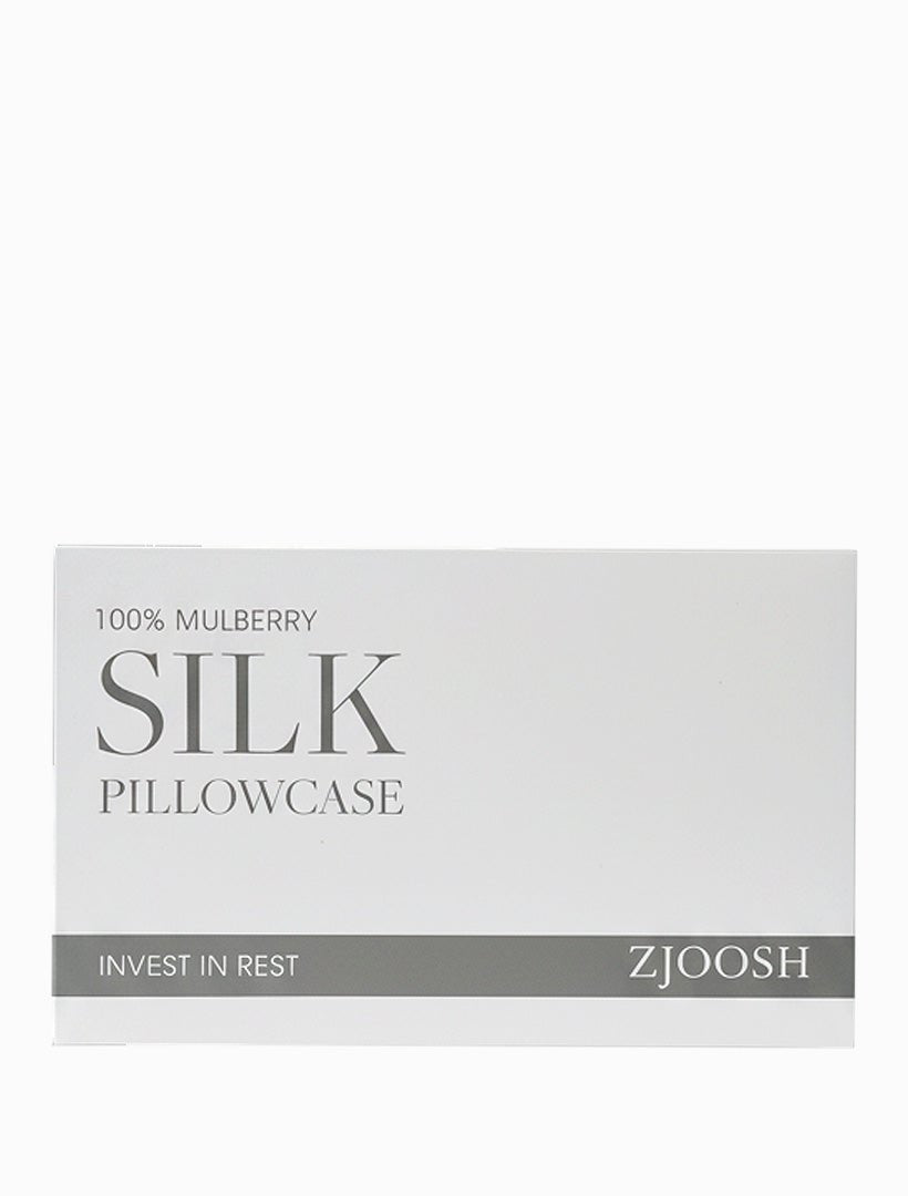 Silk Pillow Case Fine Stripes Navy White - Zjoosh