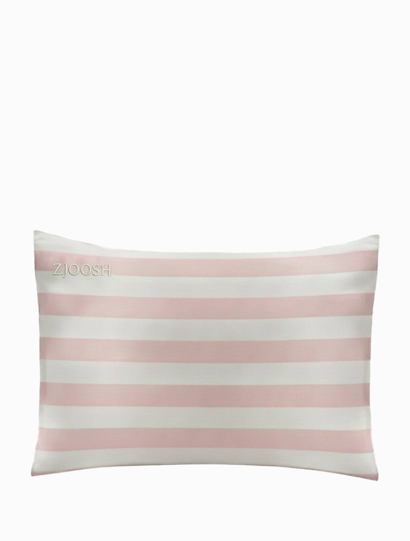 Silk Pillow Case Pink White - Zjoosh