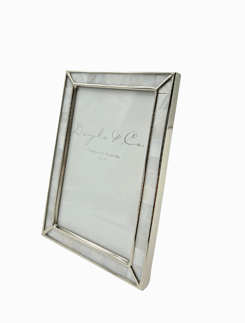 Silver Plated Mother of Pearl Frame 4x6 - Zjoosh