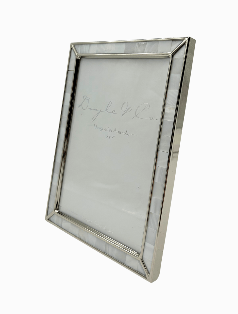 Silver Plated Mother of Pearl Frame 5x7 - Zjoosh