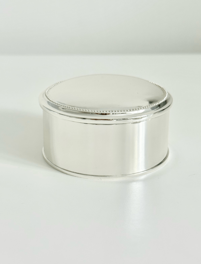 Pure Silver Round Box Silver Plated Round Box - Zjoosh