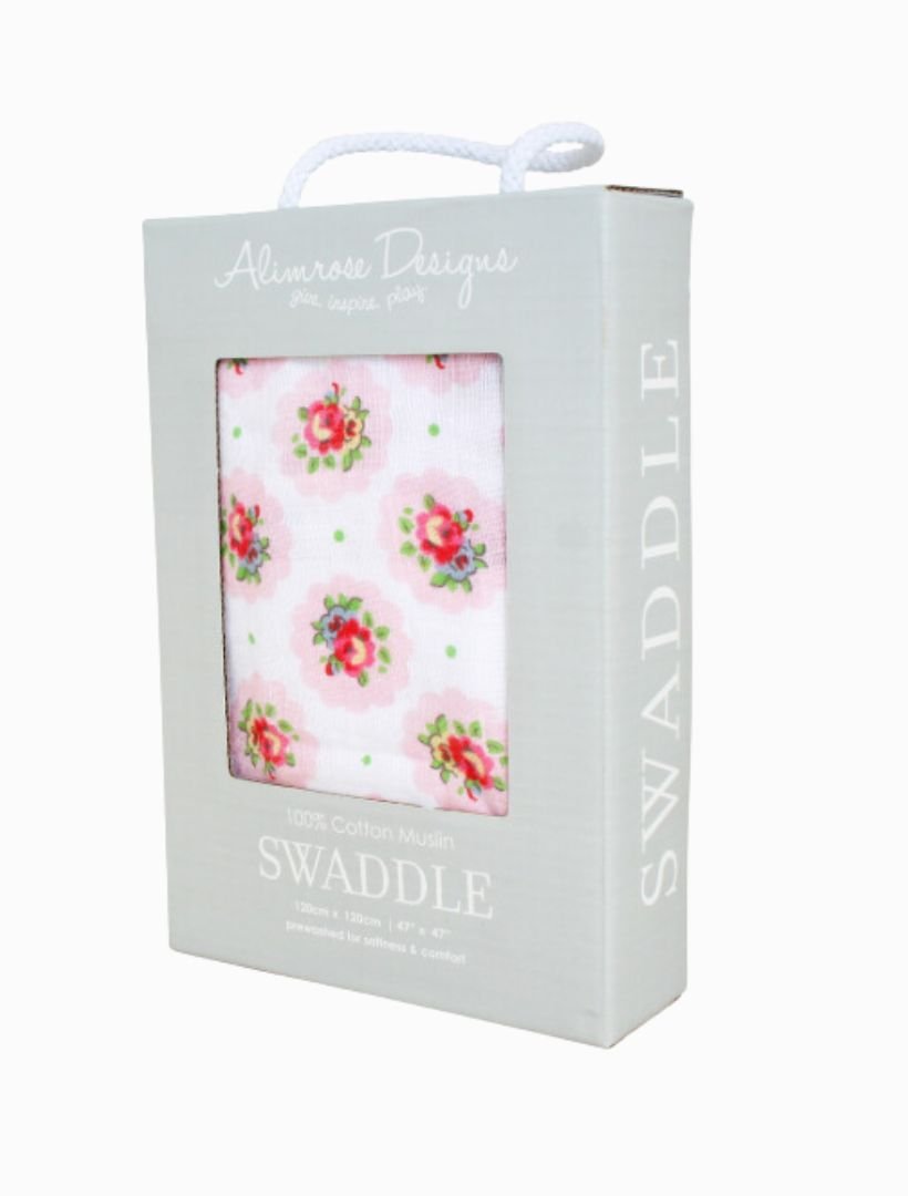 Single Swaddle Floral Medallion - Zjoosh