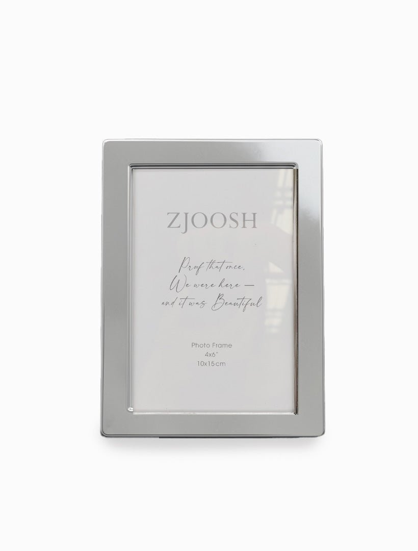 Smooth Photo Frame Silver 4x6 - Zjoosh