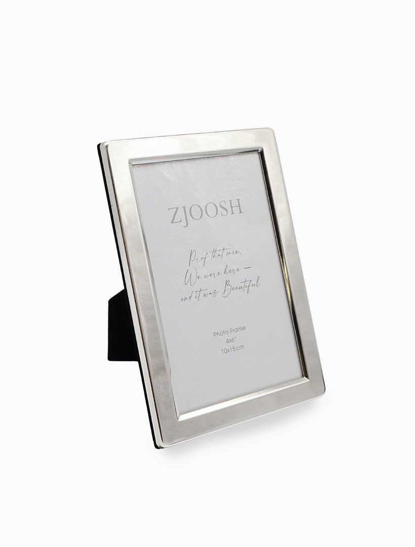 Smooth Photo Frame Silver 4x6 - Zjoosh