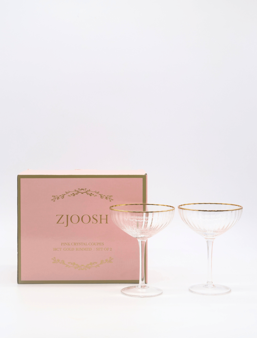 Soiree Crystal Coupes Clear (Set of 2) - Zjoosh