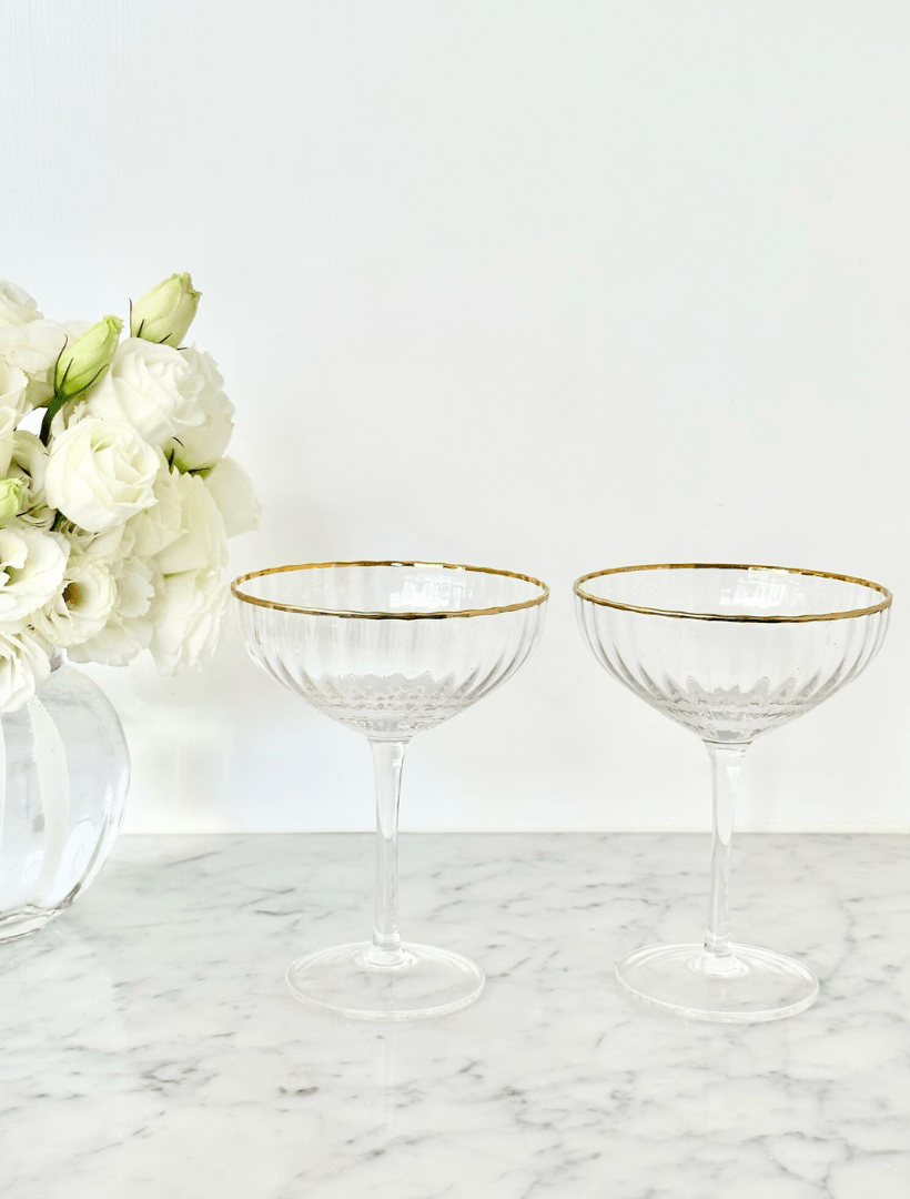 Soiree Crystal Coupes Clear (Set of 2) - Zjoosh