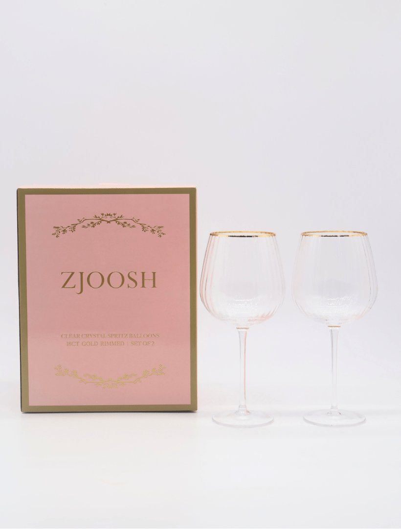 Soiree Crystal Spritz Balloon Clears (Set of 2) - Zjoosh