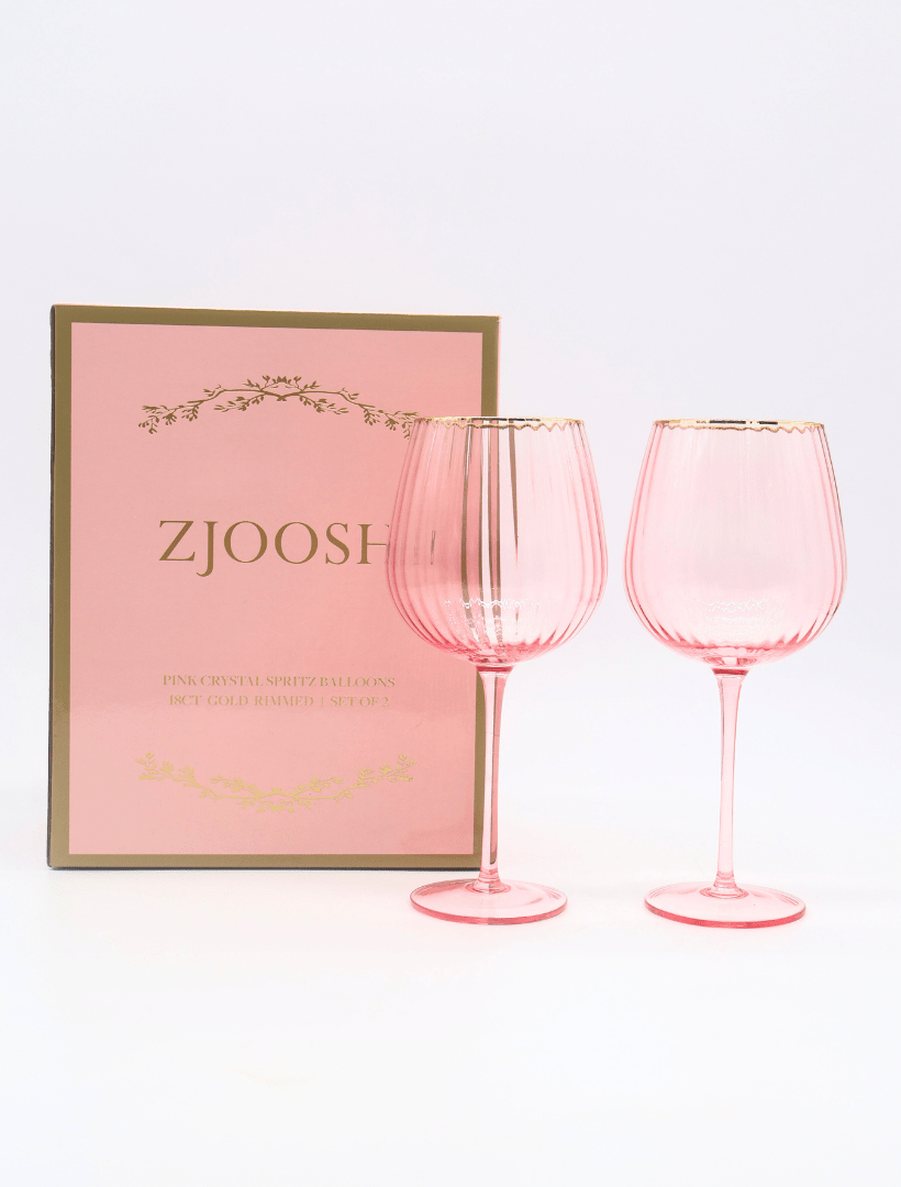 Soiree Crystal Spritz Balloons Pink (Set of 2) - Zjoosh