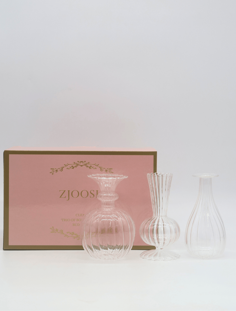 Soiree Trio of Vases Clear - Zjoosh