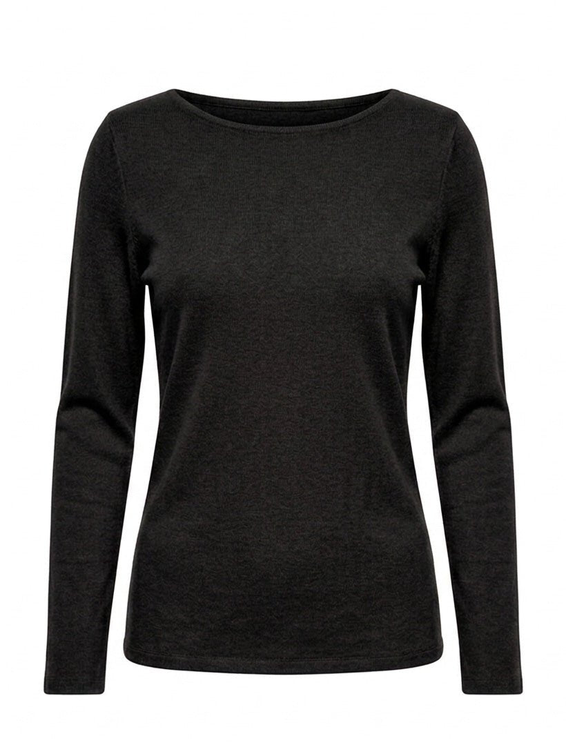Sophia Long Sleeve Top Black - Zjoosh