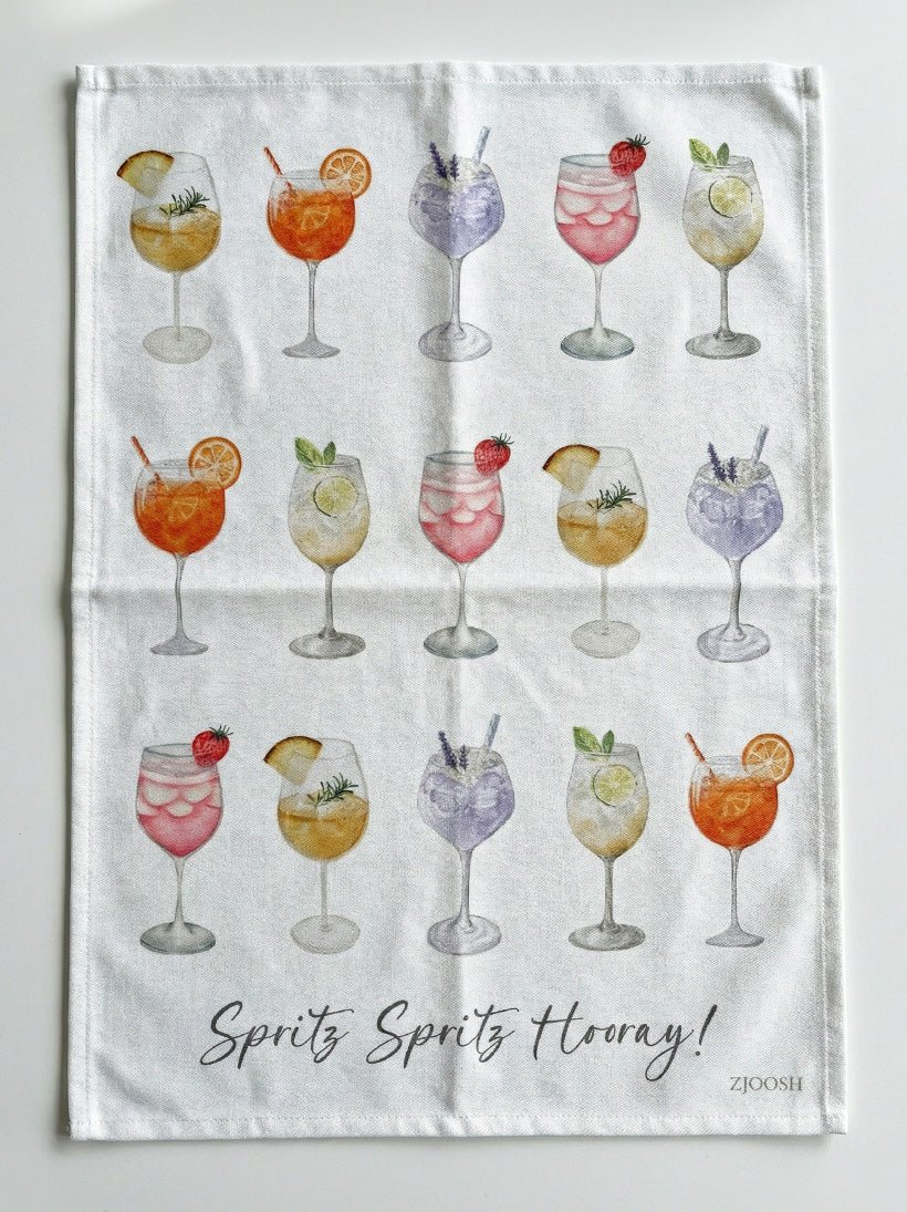 Spritz Hooray Tea Towel - Zjoosh