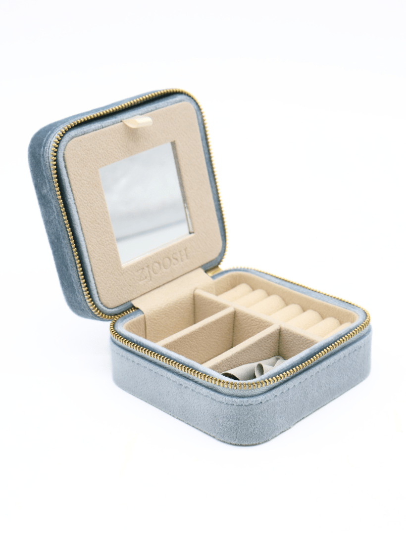 Square Jewellery Case Blue - Zjoosh