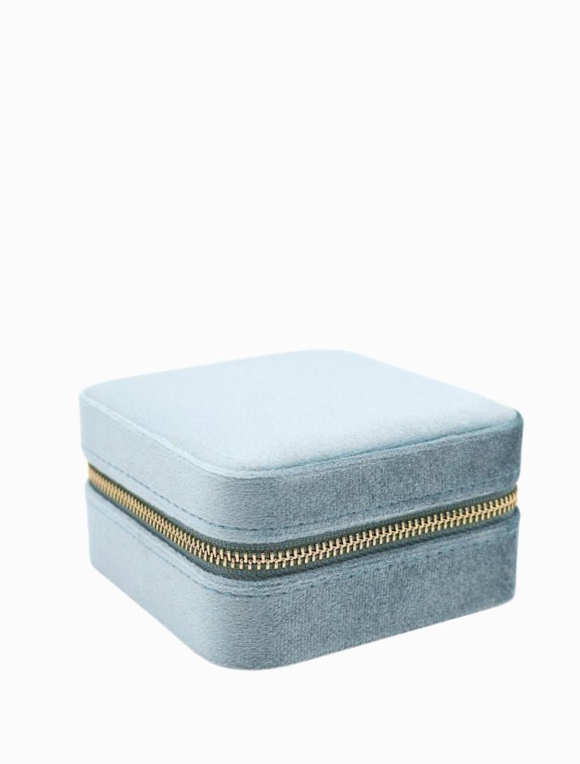 Square Jewellery Case Blue - Zjoosh