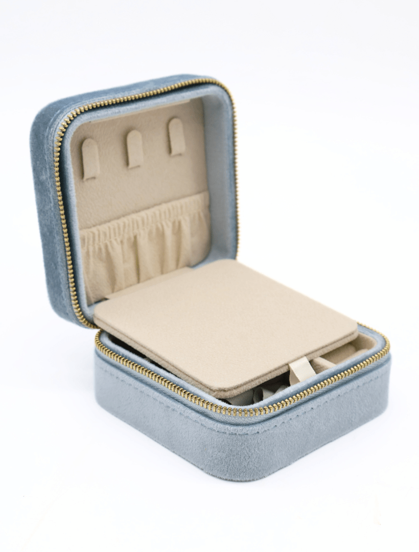 Square Jewellery Case Blue - Zjoosh