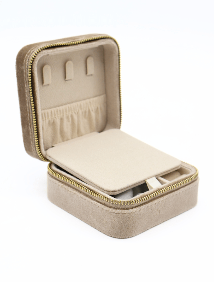 Square Jewellery Case Champagne - Zjoosh